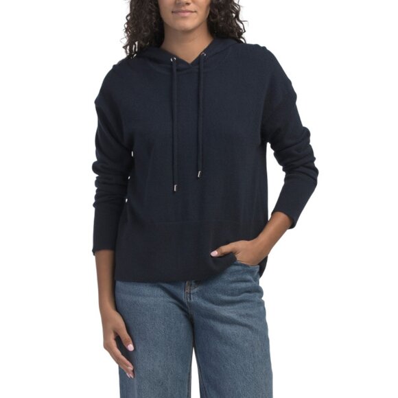 ELIE TAHARI Eclipse Cashmere Pull Over Hoodie - Picture 1 of 2